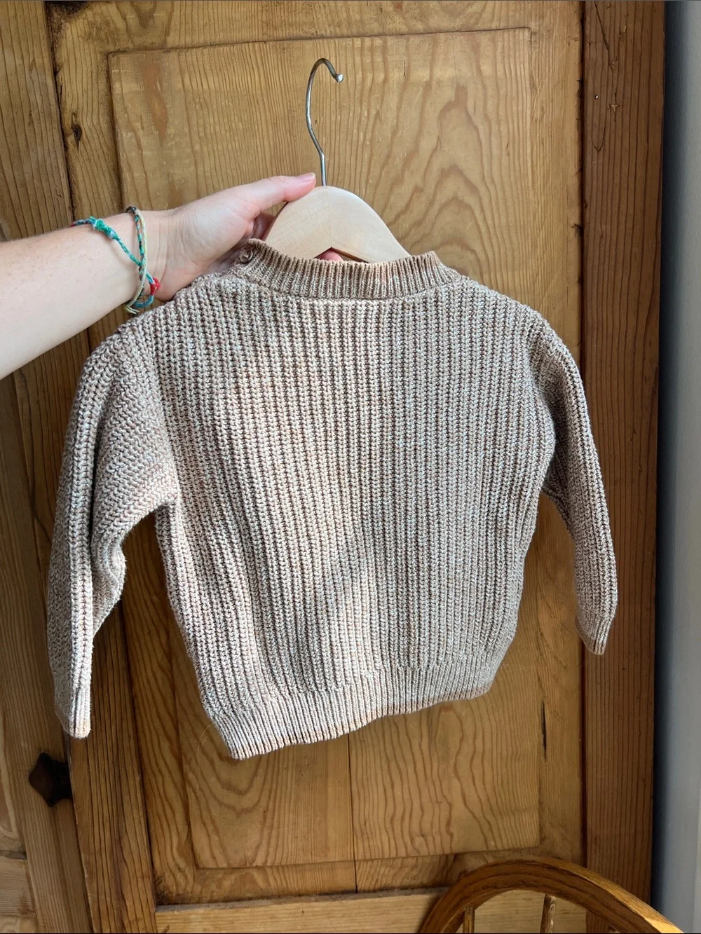 H&M | Neutral Knit Crewneck Sweater - Beige/Tan 100% Cotton